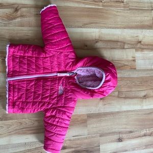 North face winter coat (reversible) 6-12 months